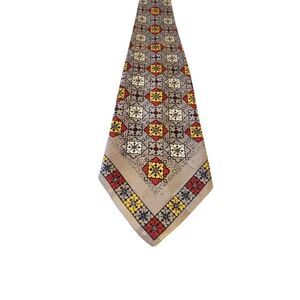 Vintage Haband 'Border Fantasy'‎  Geometric Design Men's Neck Tie Businesscore